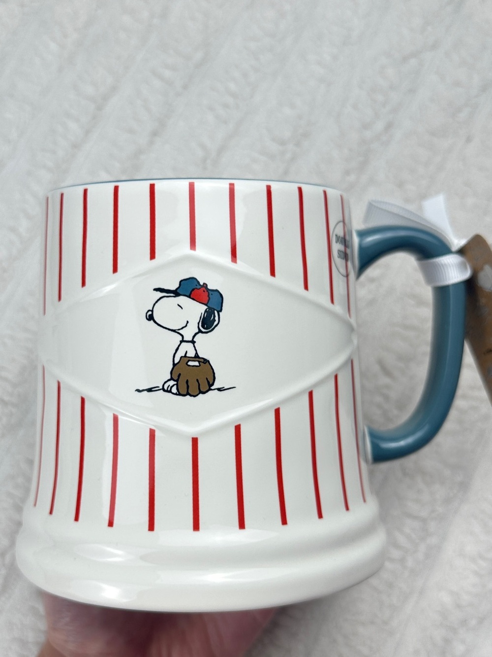 Rae Dunn Snoopy Peanuts Play Ball Mug